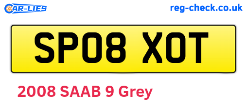SP08XOT are the vehicle registration plates.