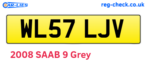 WL57LJV are the vehicle registration plates.
