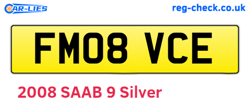 FM08VCE are the vehicle registration plates.
