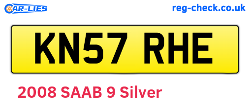 KN57RHE are the vehicle registration plates.