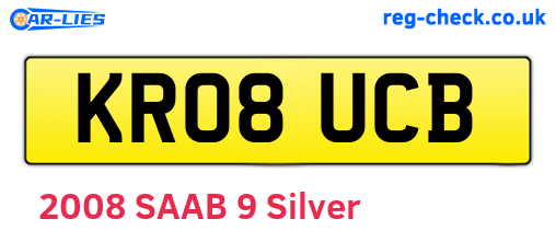 KR08UCB are the vehicle registration plates.