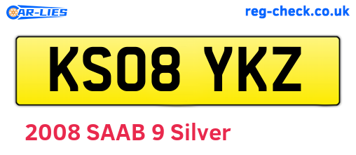 KS08YKZ are the vehicle registration plates.