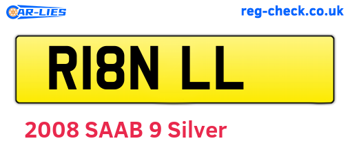 R18NLL are the vehicle registration plates.
