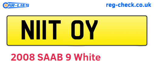 N11TOY are the vehicle registration plates.