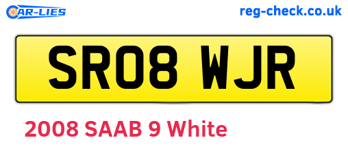 SR08WJR are the vehicle registration plates.