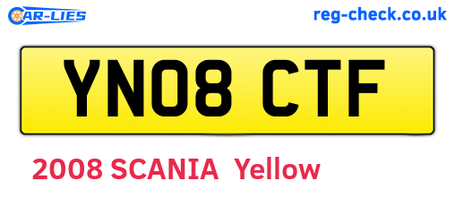 YN08CTF are the vehicle registration plates.