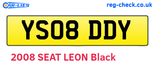 YS08DDY are the vehicle registration plates.
