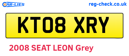 KT08XRY are the vehicle registration plates.