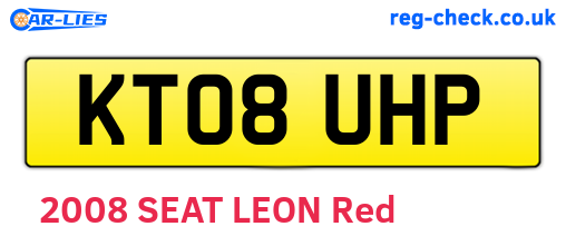 KT08UHP are the vehicle registration plates.