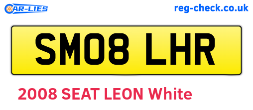 SM08LHR are the vehicle registration plates.