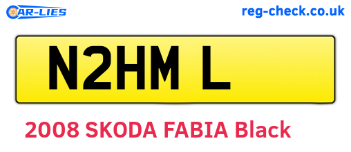 N2HML are the vehicle registration plates.
