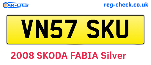 VN57SKU are the vehicle registration plates.