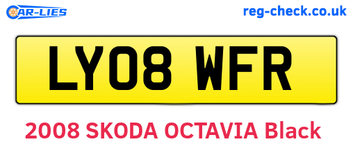 LY08WFR are the vehicle registration plates.
