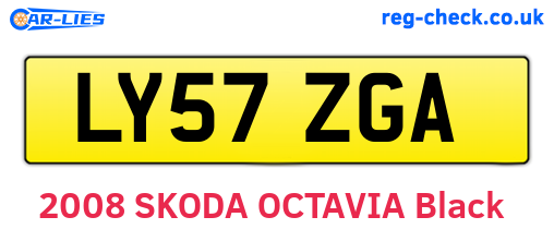 LY57ZGA are the vehicle registration plates.
