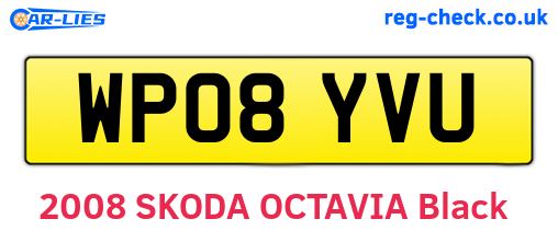 WP08YVU are the vehicle registration plates.
