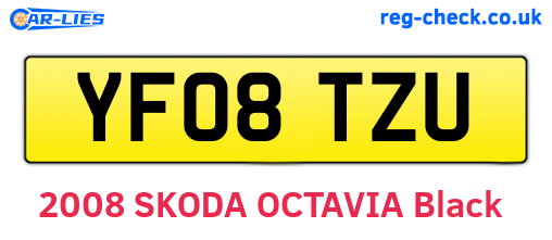 YF08TZU are the vehicle registration plates.