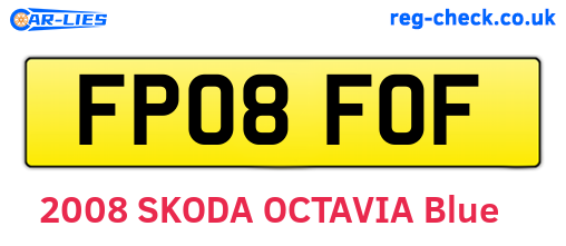 FP08FOF are the vehicle registration plates.