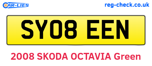 SY08EEN are the vehicle registration plates.