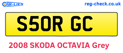 S50RGC are the vehicle registration plates.