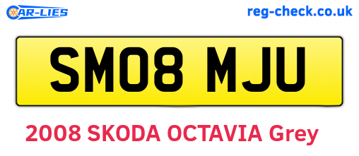 SM08MJU are the vehicle registration plates.