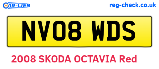 NV08WDS are the vehicle registration plates.