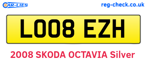 LO08EZH are the vehicle registration plates.