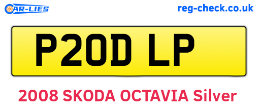 P20DLP are the vehicle registration plates.