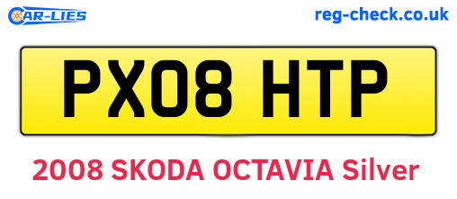PX08HTP are the vehicle registration plates.