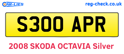 S300APR are the vehicle registration plates.