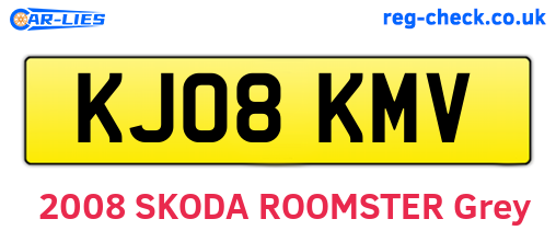 KJ08KMV are the vehicle registration plates.