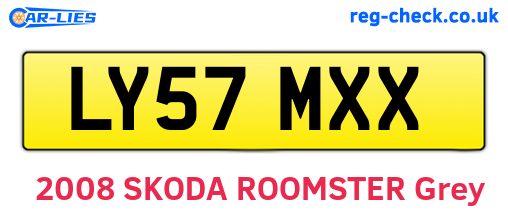LY57MXX are the vehicle registration plates.