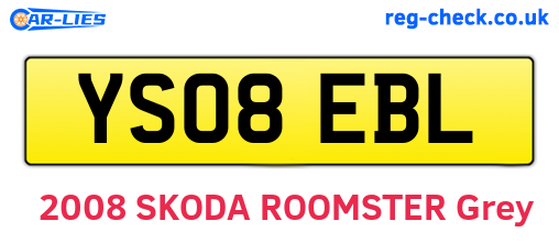 YS08EBL are the vehicle registration plates.