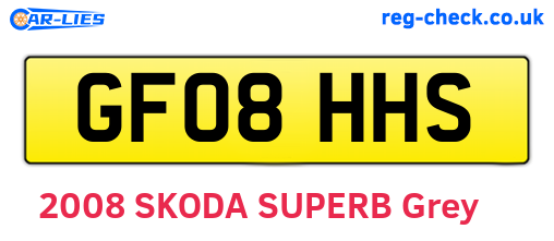 GF08HHS are the vehicle registration plates.