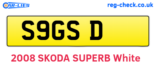 S9GSD are the vehicle registration plates.