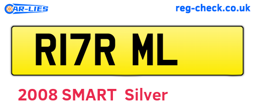R17RML are the vehicle registration plates.
