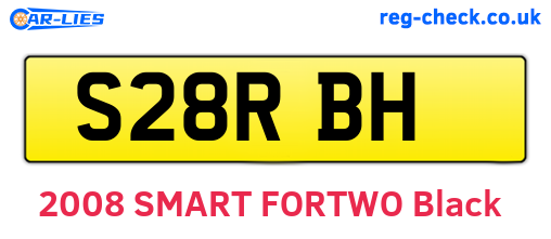 S28RBH are the vehicle registration plates.