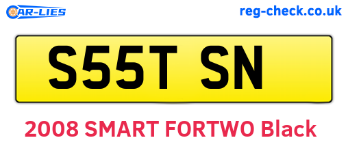 S55TSN are the vehicle registration plates.