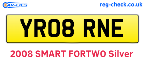 YR08RNE are the vehicle registration plates.