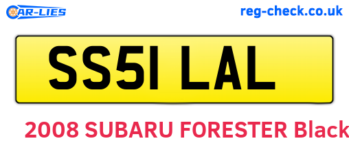 SS51LAL are the vehicle registration plates.