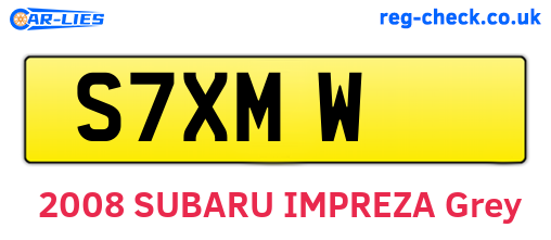 S7XMW are the vehicle registration plates.