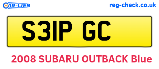 S31PGC are the vehicle registration plates.