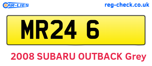 MR246 are the vehicle registration plates.