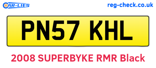 PN57KHL are the vehicle registration plates.