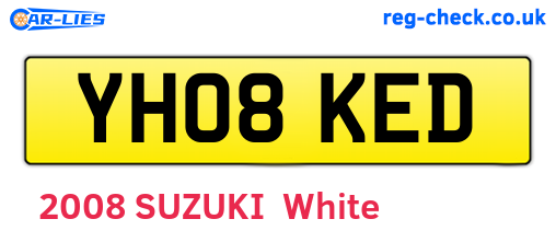 YH08KED are the vehicle registration plates.