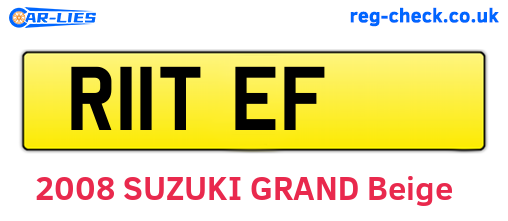 R11TEF are the vehicle registration plates.