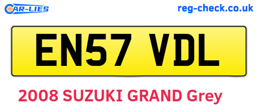 EN57VDL are the vehicle registration plates.