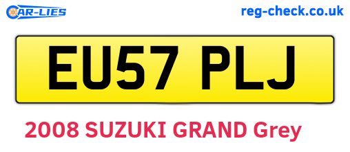 EU57PLJ are the vehicle registration plates.