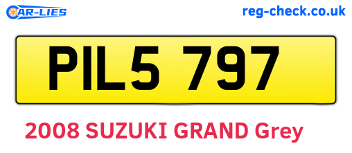 PIL5797 are the vehicle registration plates.