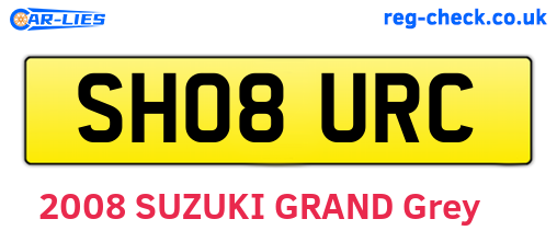 SH08URC are the vehicle registration plates.