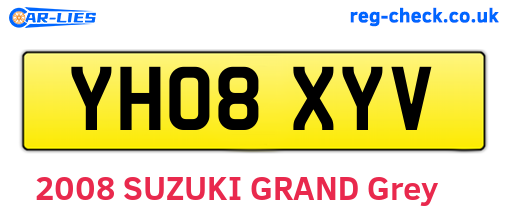 YH08XYV are the vehicle registration plates.